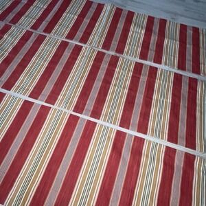 Pottery Barn Serape Stripe Curtains Hudson Valances Set Of 3 Panels 44" X 13"